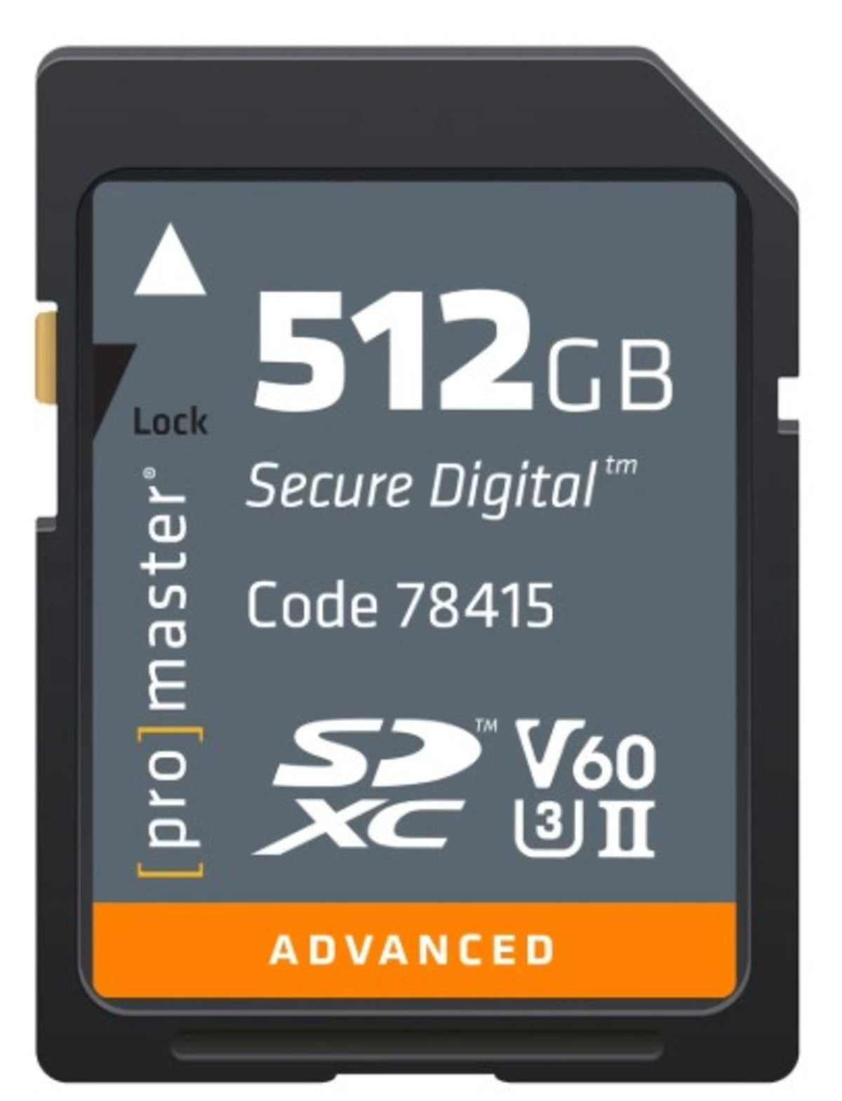 Promaster SDXC 512GB Advanced UHS-II V60 Memory Card
