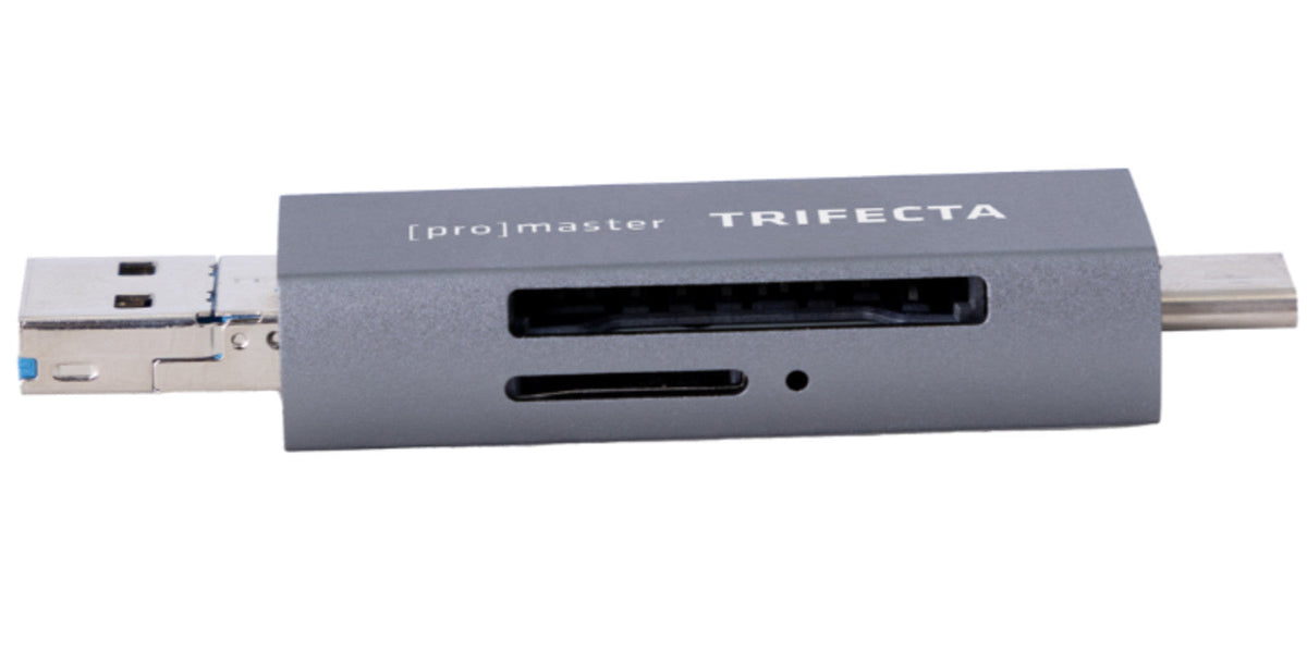 Promaster Trifecta UHS-I SD /Micro SD Card Reader #72409