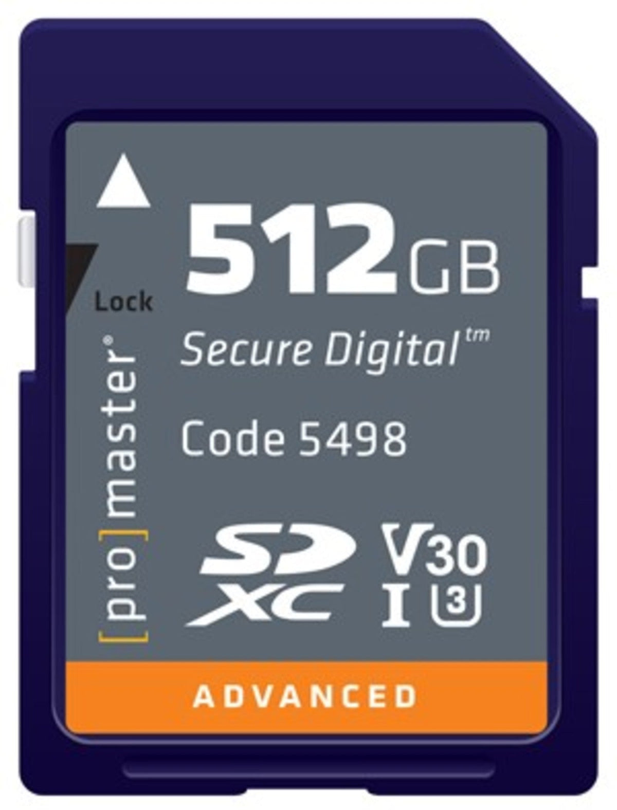 Promaster SDXC 512GB Advanced UHS-I V30 Memory Card