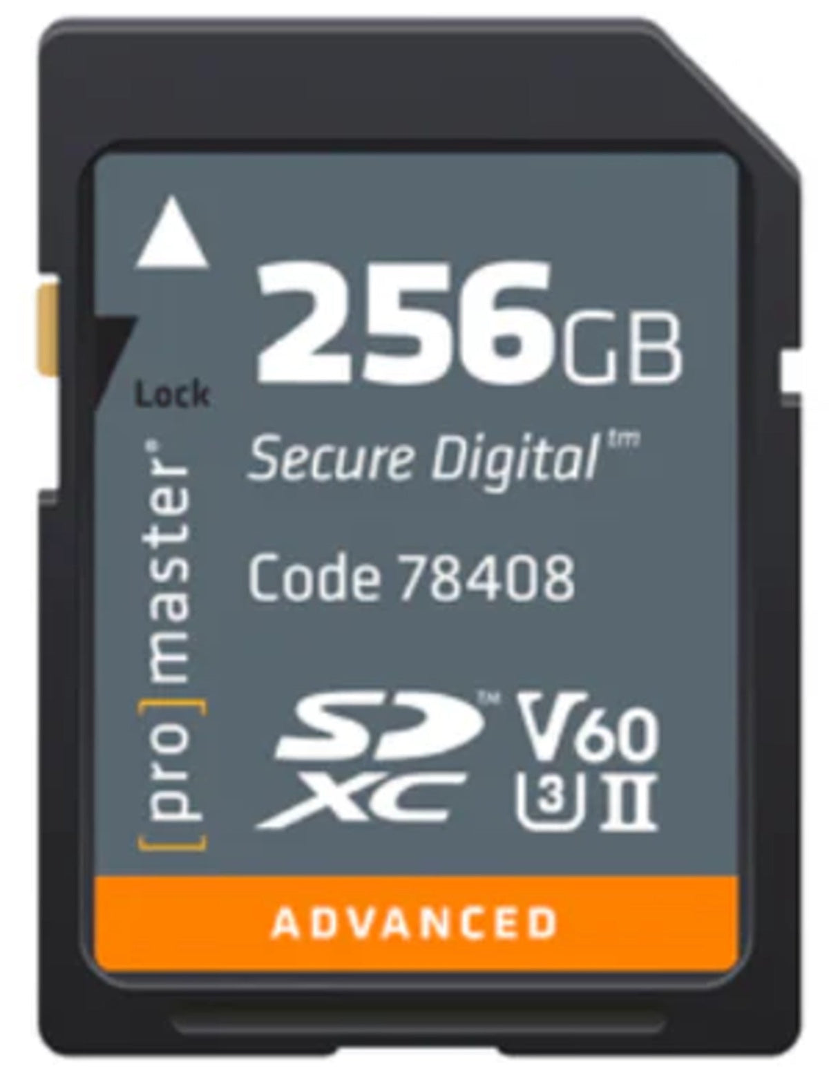 Promaster SDXC 256GB Advanced UHS-II V60 Memory Card
