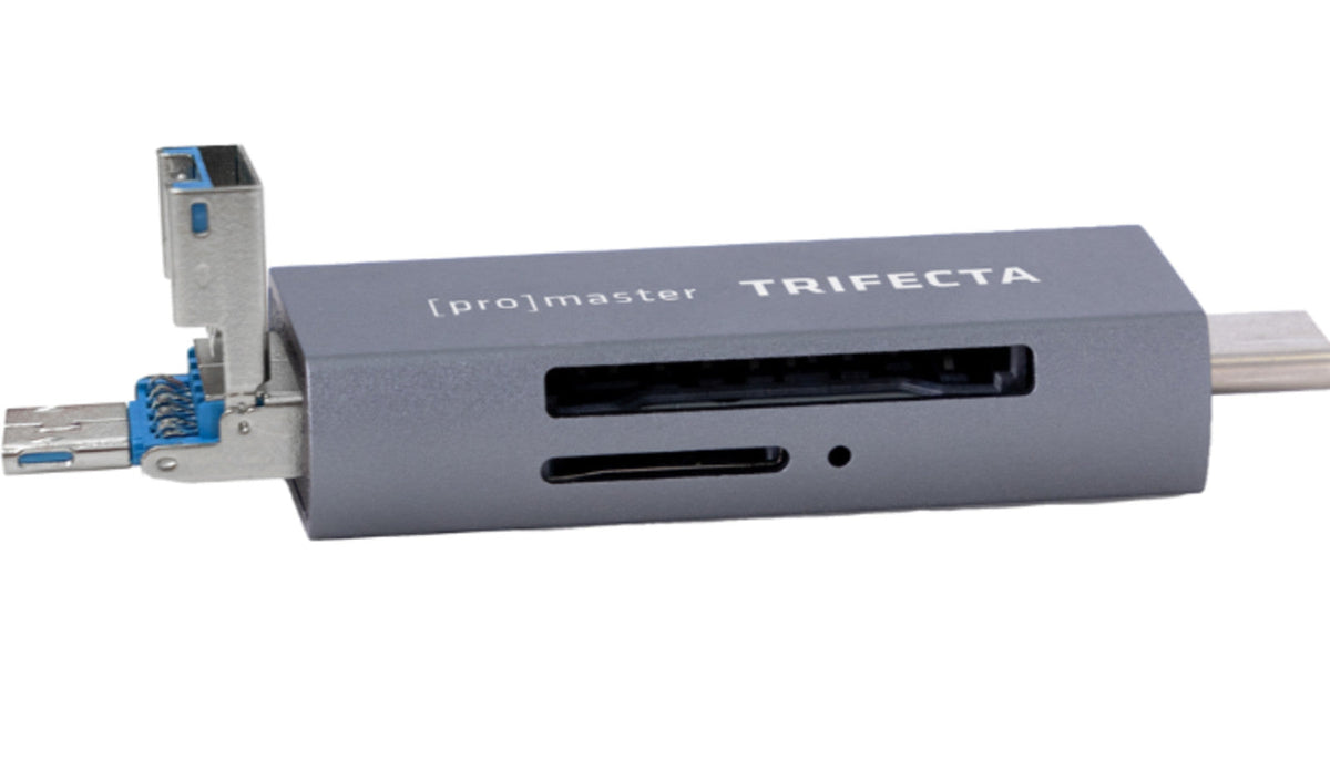 Promaster Trifecta UHS-I SD /Micro SD Card Reader #72409