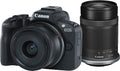 Canon EOS R50 Mirrorless Camera with 18-45mm f/4.5-6.3 and 55-210mm f/5-7.1 Lenses (Black)