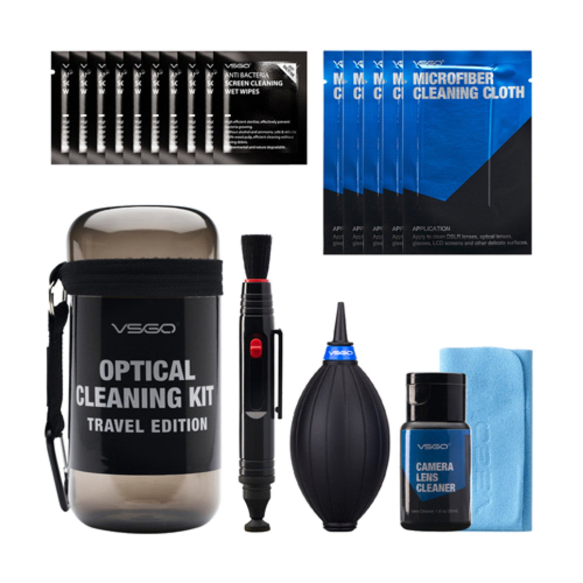 VSGO Optical Cleaning Kit Travel Edition - Gray