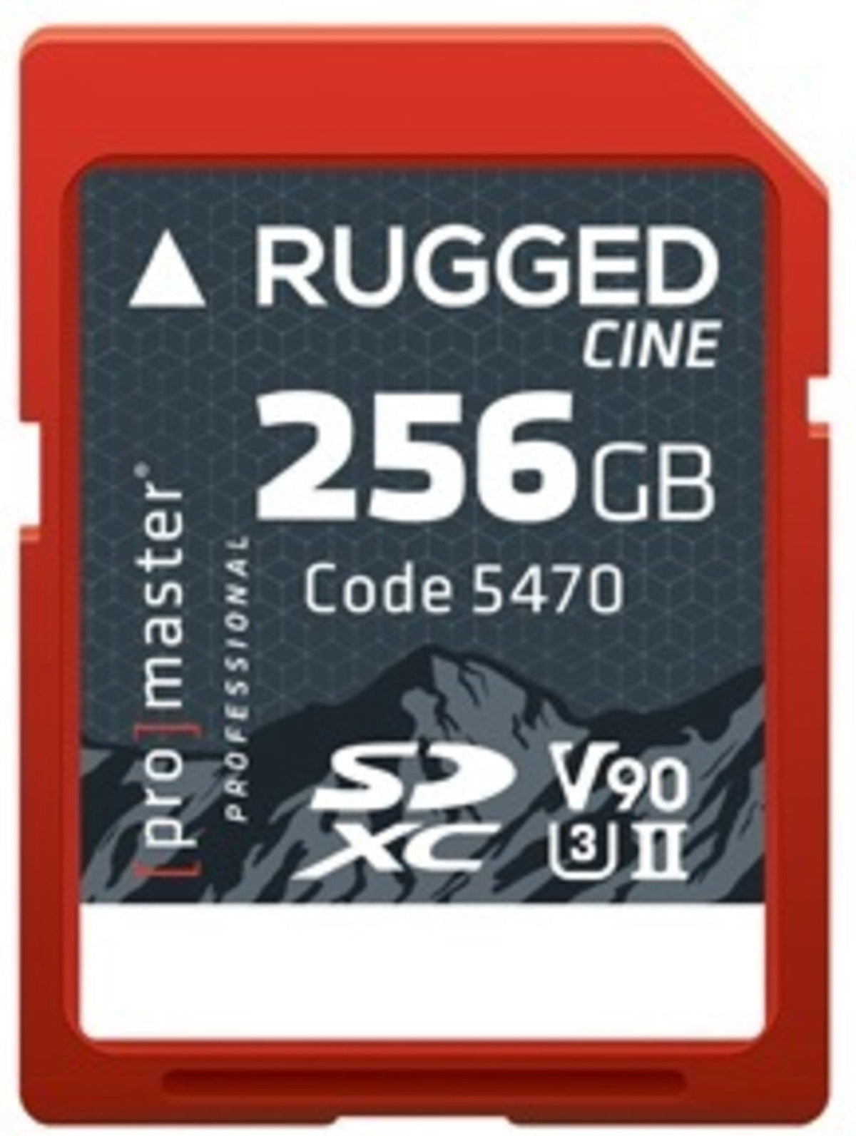 Promaster SDXC 256GB Rugged™ CINE UHS-II V90 Memory Card