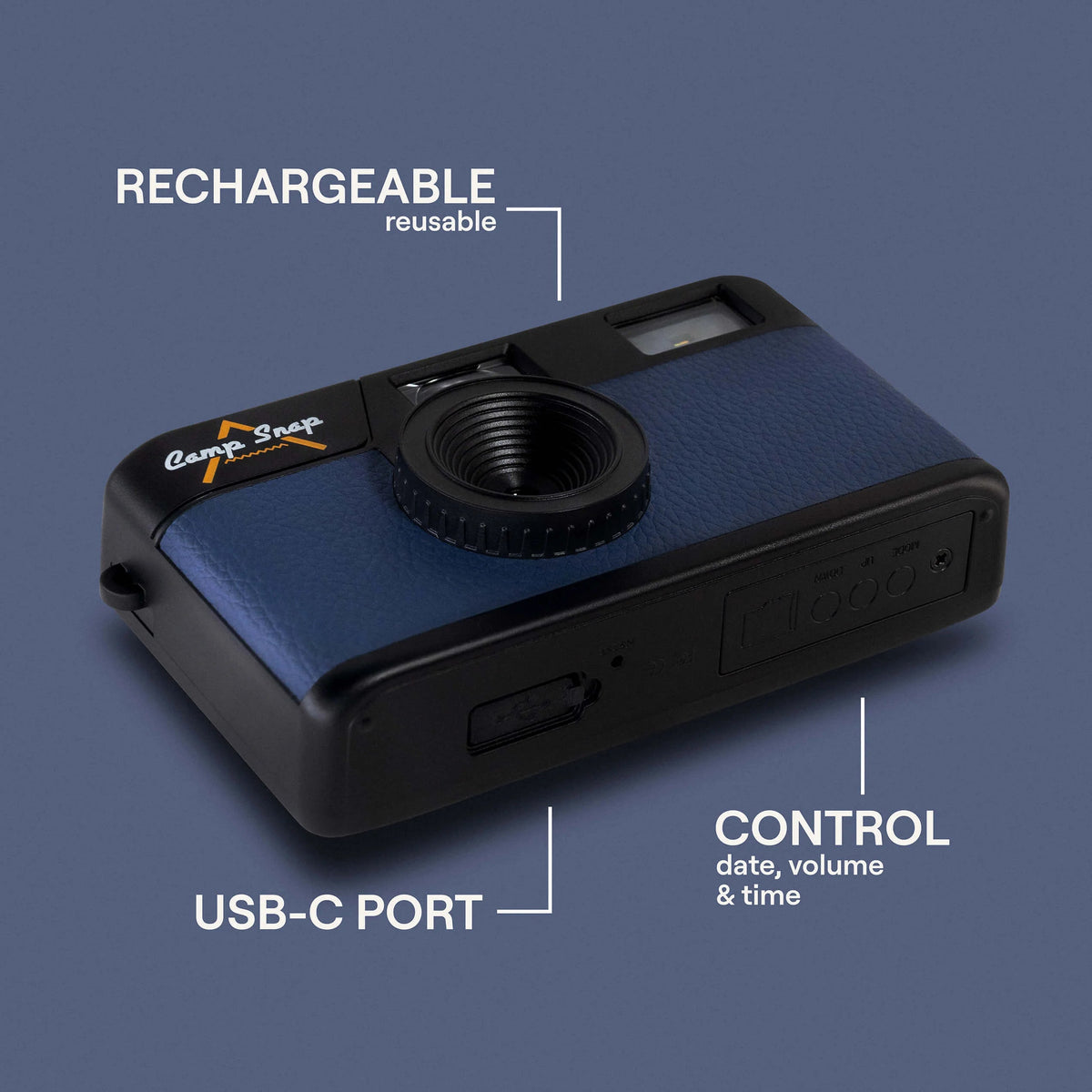 Camp Snap Screen-Free Digital Camera (Midnight Blue)