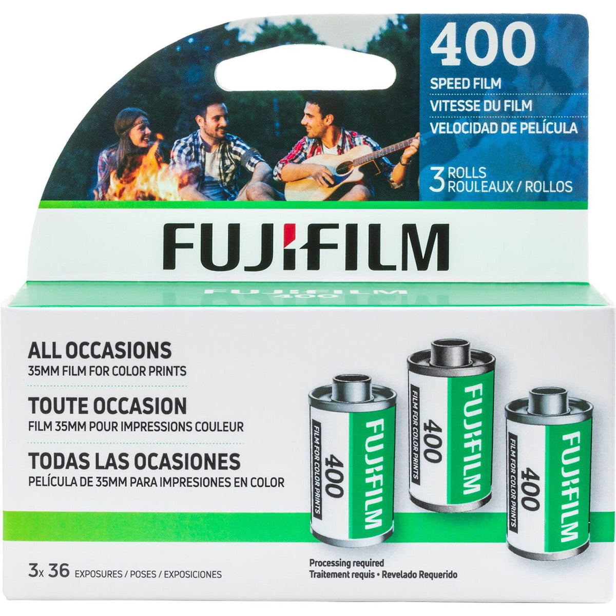 Fujifilm 400 35mm Color Negative Film (36 Exposures, 3-Pack)