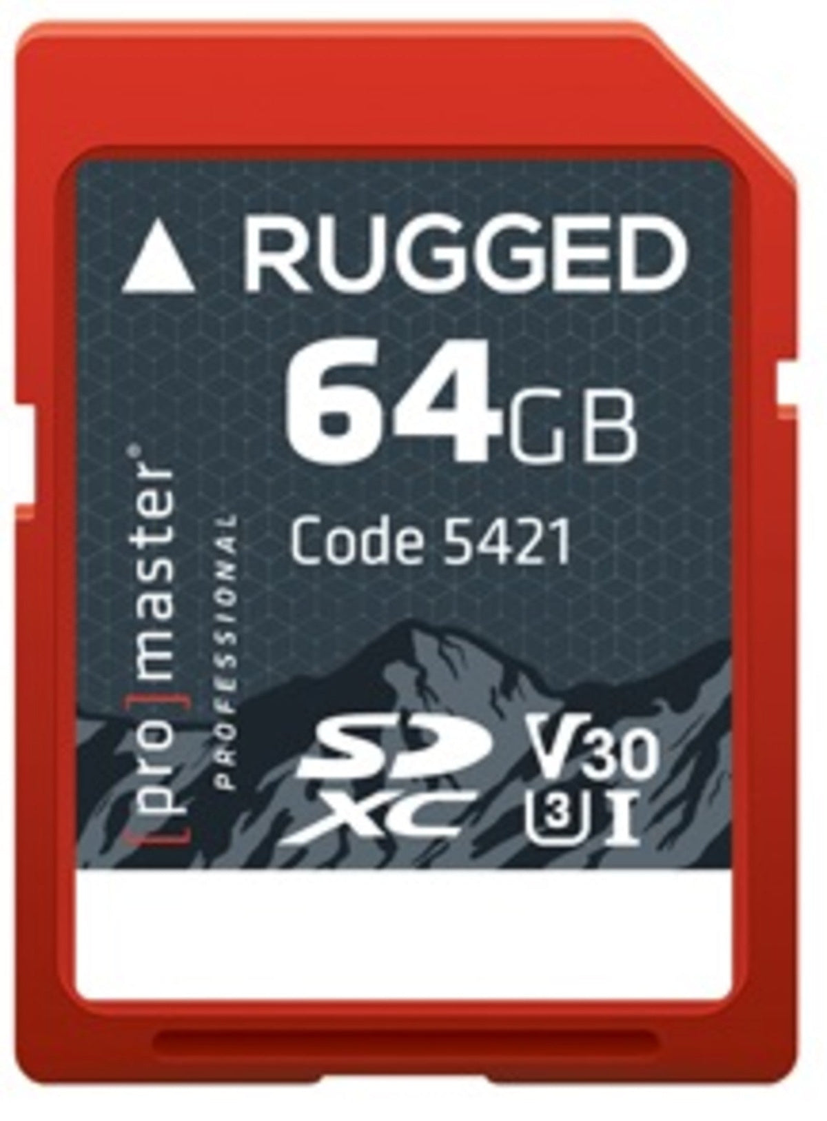 Promaster SDXC 64GB Rugged™ UHS-I V30 Memory Card