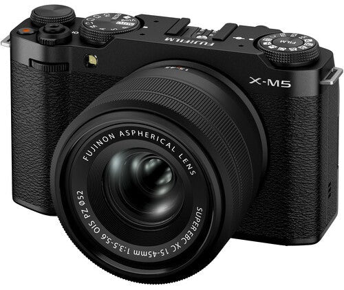 Fujifilm X-M5 Mirrorless Camera with 15-45mm f/3.5-5.6 Lens (Black)