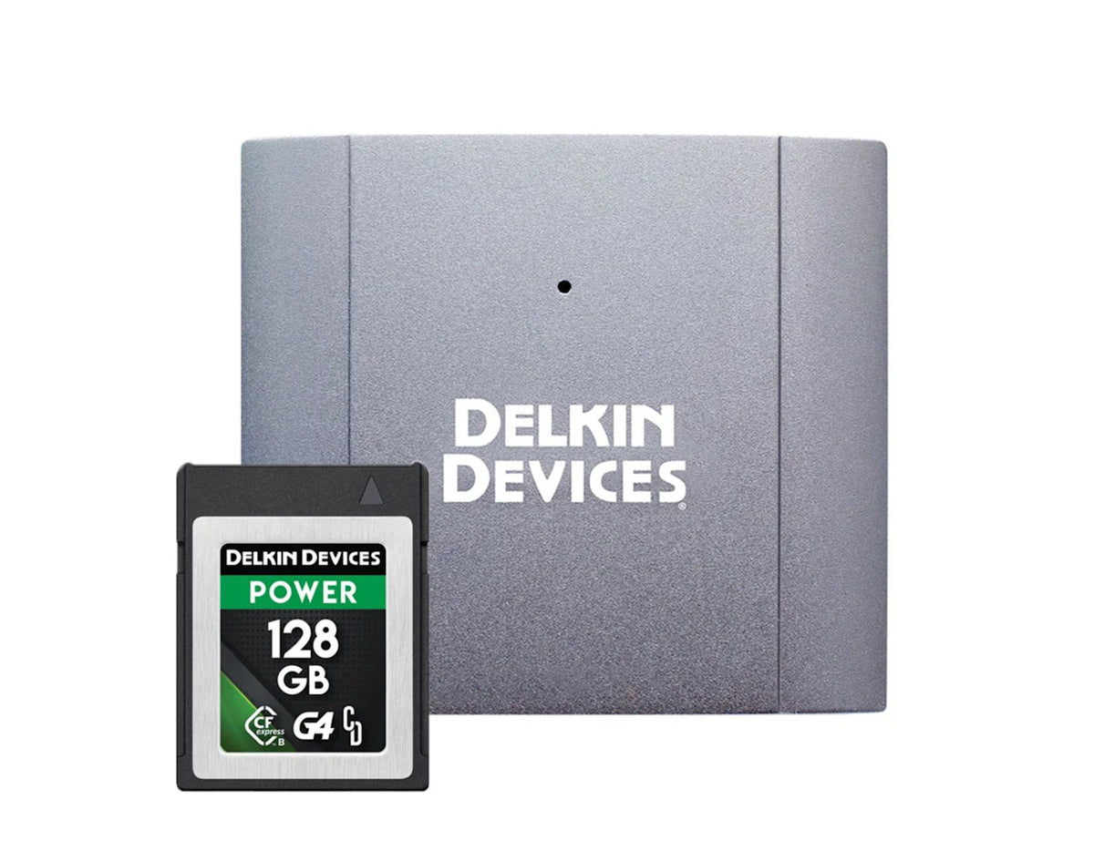 Delkin CFx 128GB card + free reader bundle