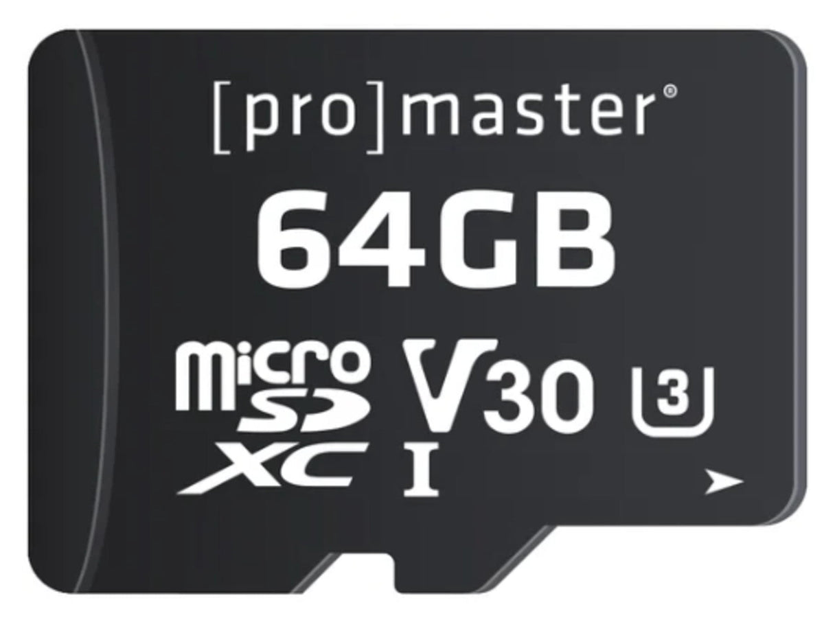 Promaster Micro SDXC 64GB Advanced UHS-I V30 Memory Card